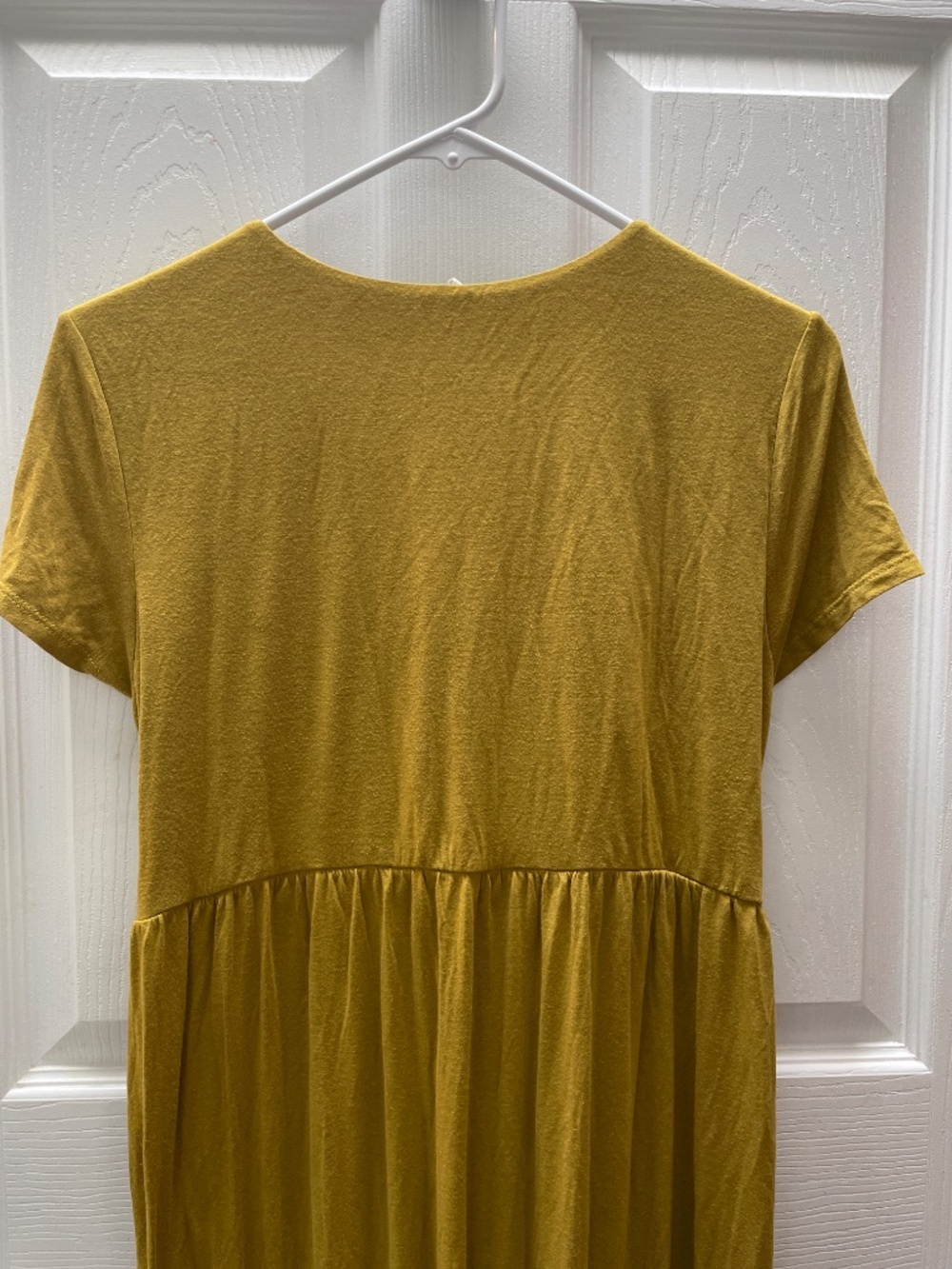 Mustard maternity nursing dress - Picture 5 of 5